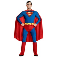Rubie ́s Kostüm Superman, Original lizenziertes Kostüm zum DC-Comic “Superman” blau XL
