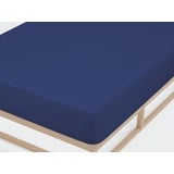 Castell Spannbettlaken Jersey 140 x 200 - 160 x 200 cm royalblau