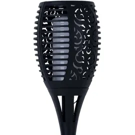 Expo Börse Solarleuchte Kunststoff H 78 cm 4er Set schwarz