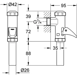 Grohe Start WC-Druckspüler Vollautomatik 37401000,