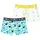 Unabux Boxershorts FIVE FINGERS blau / weiß XXL 2er Pack