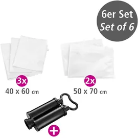 Wenko Vakuum Beutel Reise-Set 19 x 31 x 9,5 cm 6-tlg. transparent