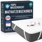 BARBONS Matratzenschoner 180x200 2er - Oeko-TEX Zertifiziert wasserdichte Matratzenauflage Inkontinenzunterlage waschbar Nässeschutz Atmungsaktiv (180x200 (2er Set))