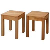 Krok Wood Hocker Tomas aus Massivholz 35x35x45 cm (Buche,