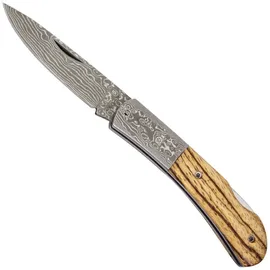 HALLER Damast-Taschenmesser Braun