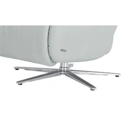HIMOLLA Fernsehsessel 7051 Leder 74 x 113 x 86 cm Blau mit Kopfteil