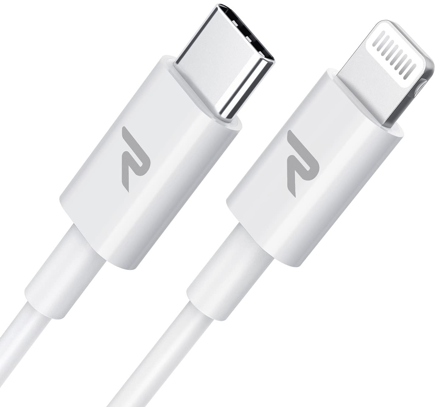 RAMPOW USB C auf Lightning Kabel [Apple MFi Certified], USB C Lightning Kabel PD-Schnellaufladung, iPhone Lightning Ladekabel Kompatibel mit iPhone 14/13/13/12/ Pro max/11/8/7/6 iPad Airpods-1M/ Weiß