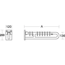 Sonstige Verlage pba 01 Duschspritzschutz 700mm aus Nylon