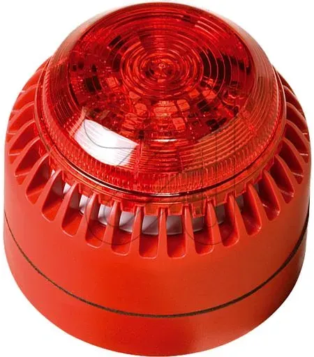 Elektronischer Kombi-Alarm 9-28VDC/17mA rot