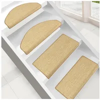 Floordirekt Sisal-Stufenmatte Pure Nature Halbrund 23,5 x 65 cm