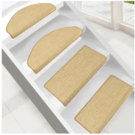 Floordirekt Sisal-Stufenmatte Pure Nature Halbrund 23,5 x 65 cm