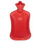 Relaxdays 9 x Wärmflasche ohne Bezug, rot