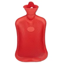 Relaxdays 9 x Wärmflasche ohne Bezug, rot