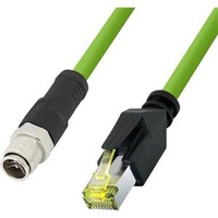 Logilink CQM055S RJ45 Netzwerkkabel, Patchkabel CAT 6a 2.00m Grün Flammwidrig, Halogenfrei, Säureb