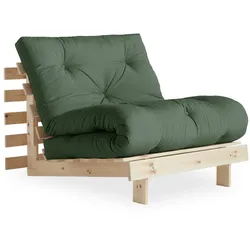 KARUP Design - Roots Schlafsessel 90 cm, Kiefer natur / olivgrün (756)