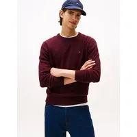 Tommy Hilfiger Rundhalspullover »PIMA ORG CTN CASHMERE CREW NECK«, Gr. S, deep burgundy, , 47571503-S