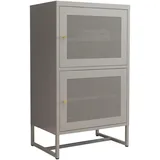 [en.casa] Büroschrank Grau