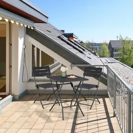 Relaxdays Balkonmöbel Set, 3-teilig, in Holzoptik, Stahl & Kunststoff, Schwarz