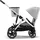 cybex retail gmbh Cybex Gazelle S Kinderwagen inkl. Cot S Babywanne / Kombikinderwagen, Farbe:Stone Grey / Silver