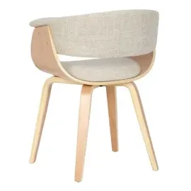 CLP 2er Set Stühle Bruce mit Stoffbezug I Esszimmerstuhl mit Rückenlehne I Sessel Mit Polsterung und Holzgestell Bis 150 kg belastbar