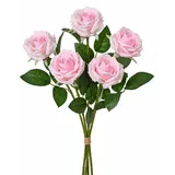 Decoris Künstliche Rose mit Stiel 8x55cm Rosa