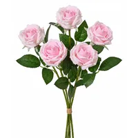 Decoris Künstliche Rose mit Stiel 8x55cm Rosa