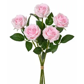 Decoris Künstliche Rose mit Stiel 8x55cm Rosa