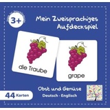 Schulbuchverlag Anadolu Mein Zweisprachiges Aufdeckspiel, Obst und Gemüse, Englisch (Kinderspiel)