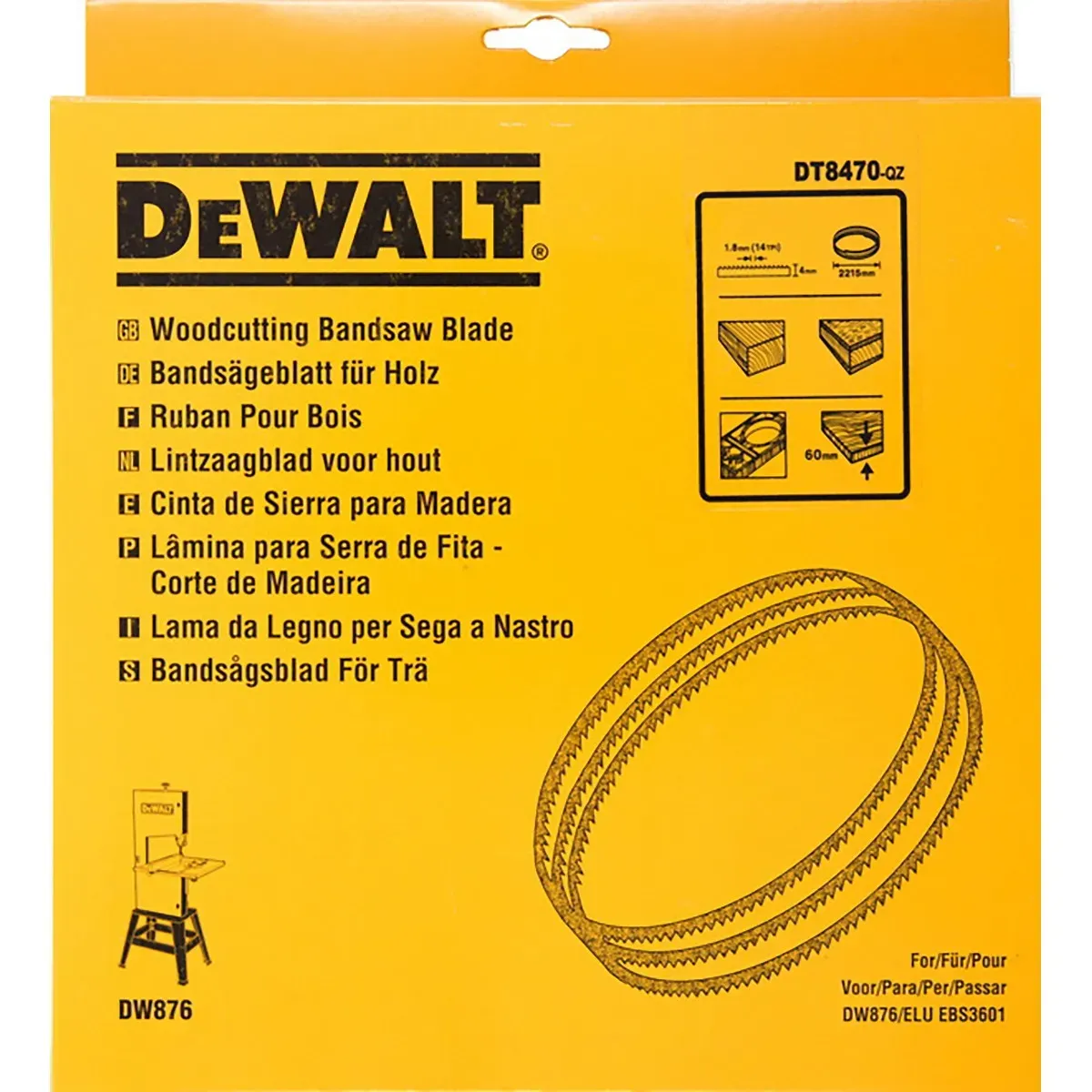 DEWALT Bandsägeblätter für DW876 4 0,6 - DT8470-QZ