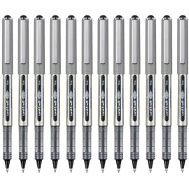 Uni-Ball eye fine UB-157E Tintenroller silber 0,4 mm, Schreibfarbe: schwarz, 12 St.
