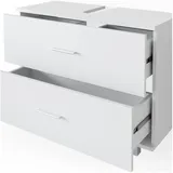 Vicco Waschbeckenunterschrank Ilias, Weiß 80 x 60.8 cm