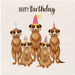 Servietten HAPPY BIRTHDAY