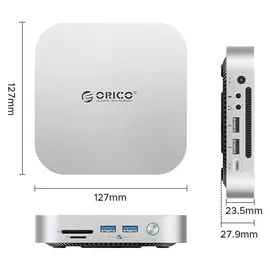 ORICO MiniLink 9-in-1 Dockingstation mit M.2 SSD-Festplatteneinschub – Silber