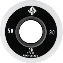 USD SKATES Usd schlittschuhrollen Team 90a Polyurethan schwarz/Weiss 4 Stück