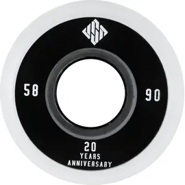 USD SKATES Usd schlittschuhrollen Team 90a Polyurethan schwarz/Weiss 4 Stück