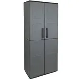 ArtPlast Kunststoffschrank Free dunkelgrau Kunststoff B/H/T: ca. 68x163x37 cm - dunkelgrau, schwarz