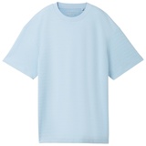 TOM TAILOR DENIM Herren T-Shirt mit Struktur und aus reiner Baumwolle, Gr. XXL,