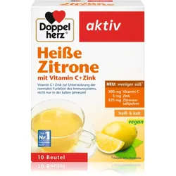 Doppelherz Heiße Zitrone Vitamin C + Zink Säckchen zur Unterstützung des Immunsystems 10 St.