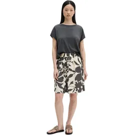 Marc O'Polo Webrock MARC O'POLO "aus LENZINGTM ECOVEROTM", Damen, Gr. 38, schwarz-weiß (dunkelgrau), Obermaterial: 100% Viskose, bedruckt, lässig geschnitten, Röcke