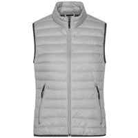 Ladies' Down Vest Leichte Daunenweste im klassischen Design grau, Gr. S