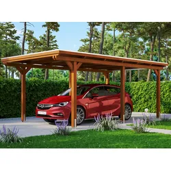Einzelcarport SKANHOLZ "Emsland", braun, H: 223cm, Carports