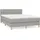 vidaXL Boxspringbett 140 x 200 cm Hellgrau