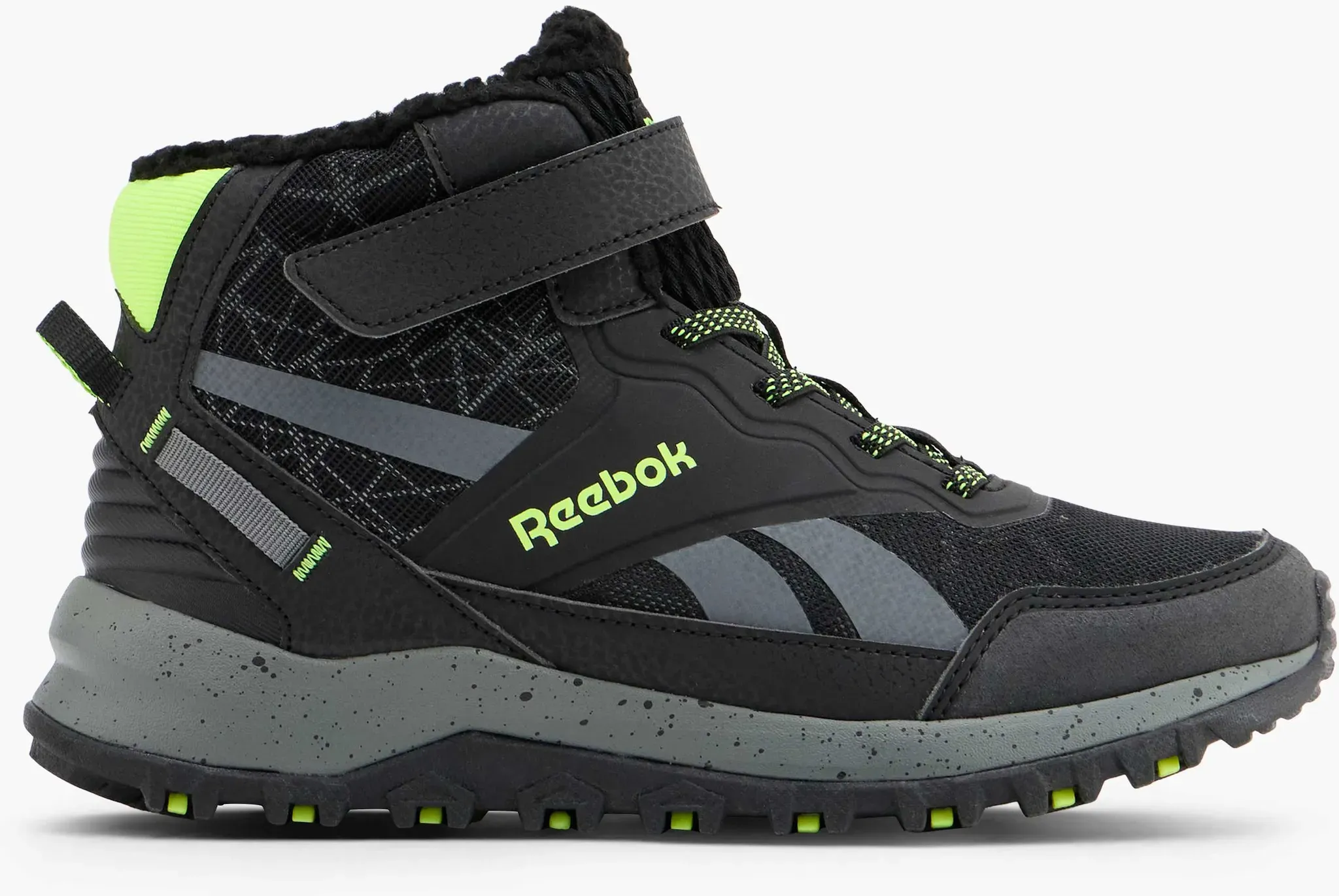 Reebok Velocity Strike 1v Schnürboots Schwarz, Kinder, Größe: 33, Material: Mesh/Textil - Reebok Velocity Strike 1v Schnürboots Schwarz, Kinder, Größe: 33, Material: Mesh/Textil - man - Schwarz