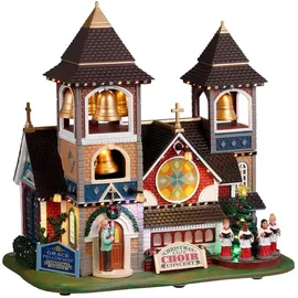 Lemax Christmas Chimes Weihnachtsdorf Kirche Animation mehrfarbig