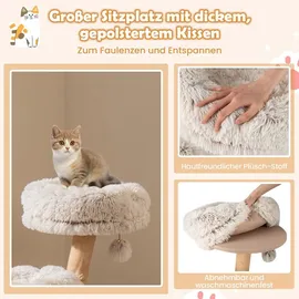 Costway Kratzbaum 102 cm Weiß