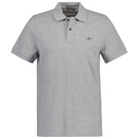 GANT Poloshirt Regular Fit Shield Piqué - Grau 4XL