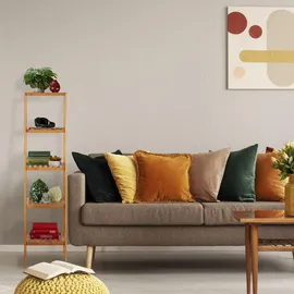 Relaxdays Badregal braun 34,0 x 33,0 x 140,0 cm