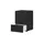 Sconto Nachtschrank Dreamer 45 x 43 x 65 cm Schwarz