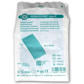 NOBAMED NOBASORB©-steril Saugkompresse, Größen:10cmx15cm - 25 Stück