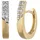 Jobo Creolen Gelbgold matt 18 Zirkonia